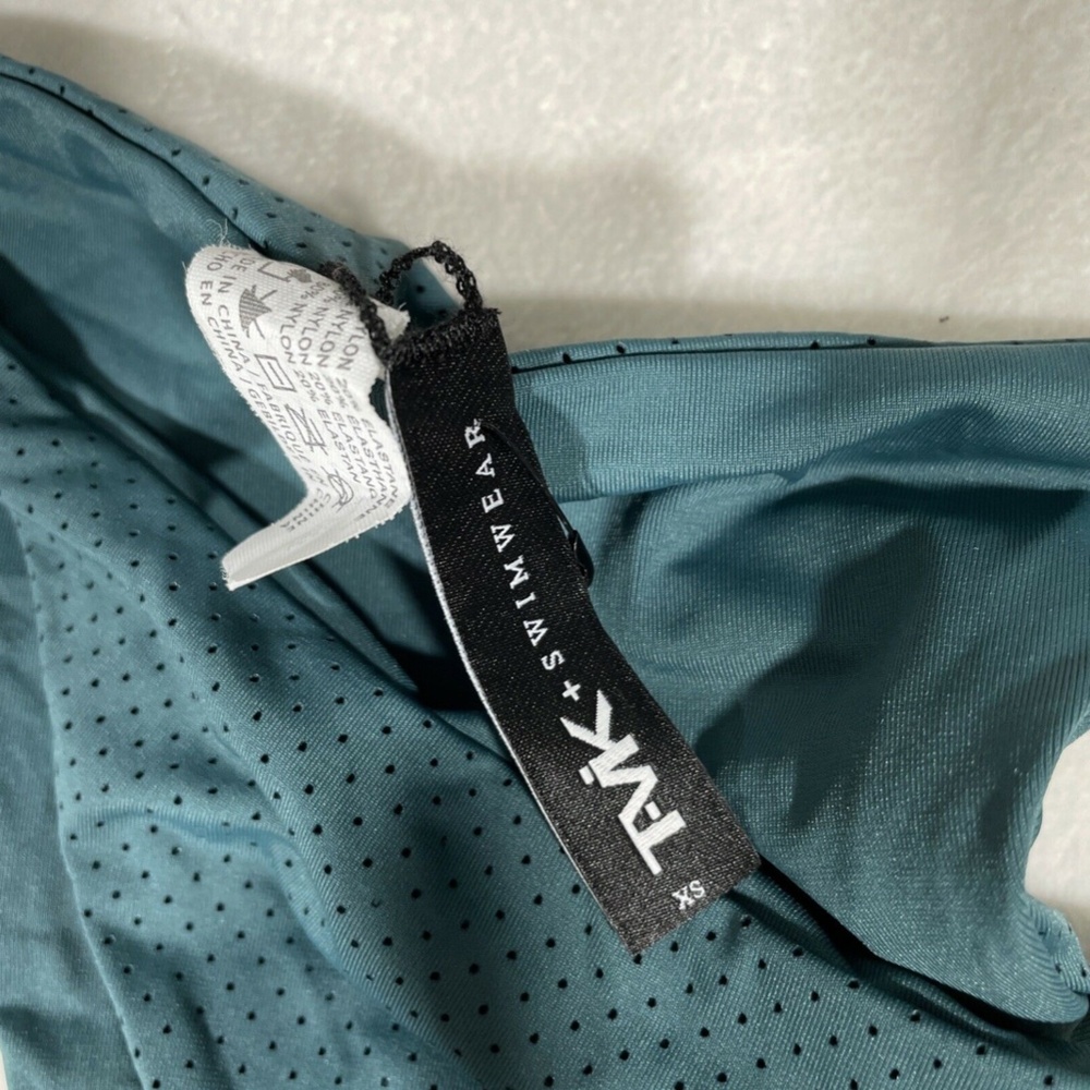 NEW TAVIK‎ Jax Reversible Perforated Bikini Bottom in Storm Green [SZ XS ] - Picture 7 of 11